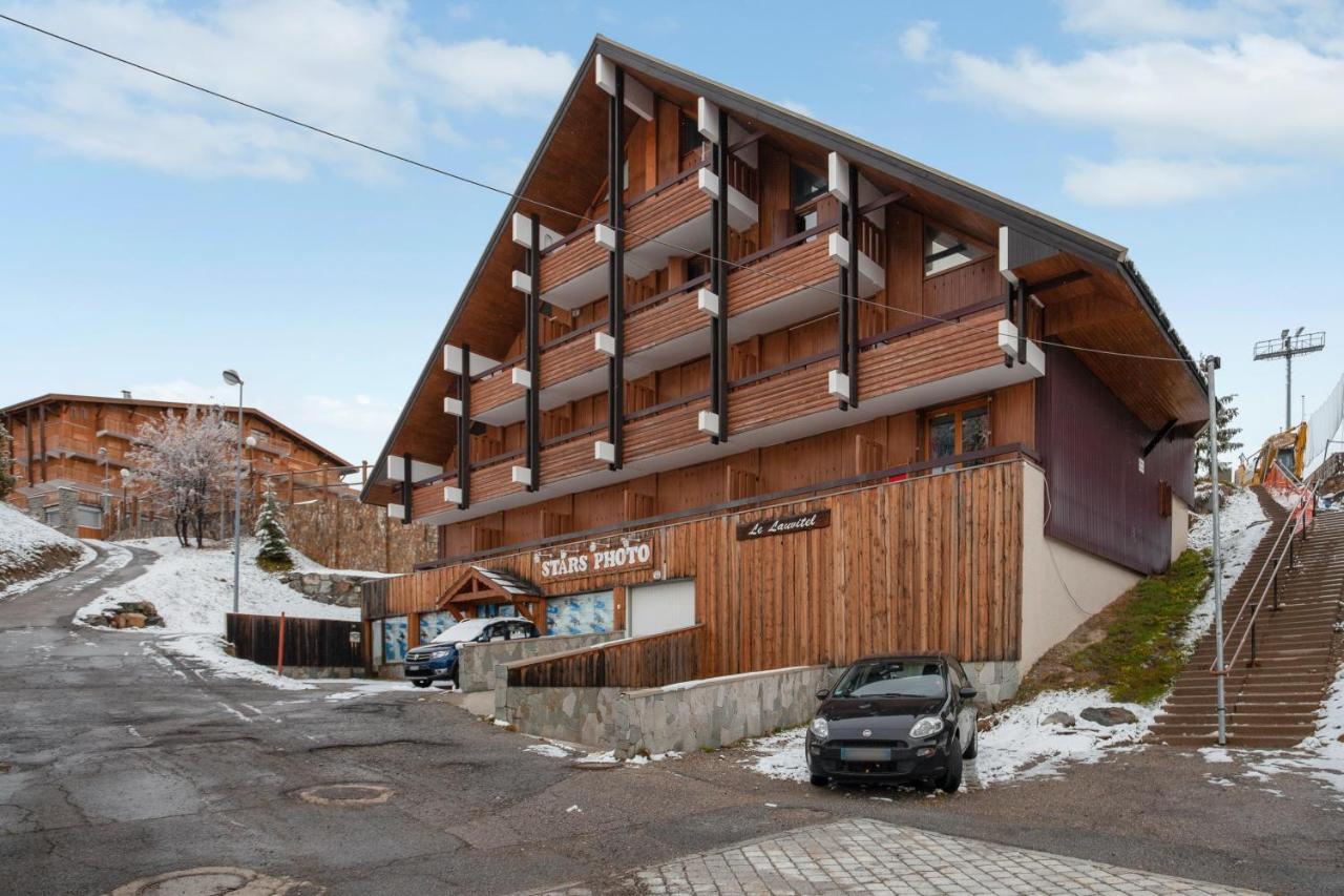 Appartement Spacieux L'Alpe D'Huez, Balcon Ngoại thất bức ảnh